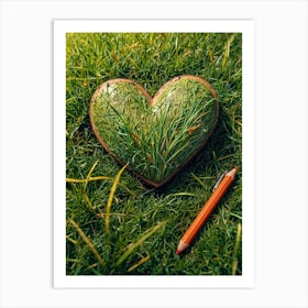 Heart Of Grass Art Print