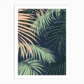 Tropical Palm Leaves 2 Art Print