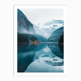 Reflections In Lake Banff Art Print