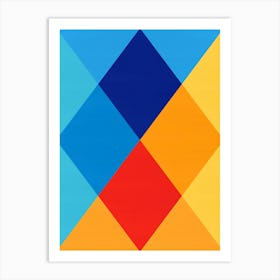 Geometric and colorful shapes 4 Art Print