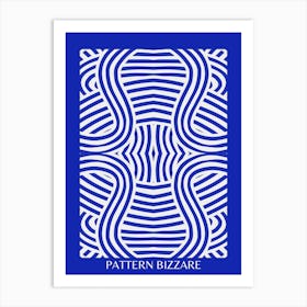 Blue Pattern Bizarre 2 Art Print