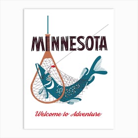 Fishing in Minnesota Art Print