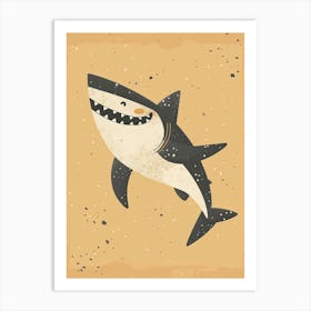 Cute Smiling Shark Art Print