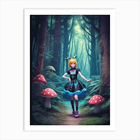 Dreamshaper V7 High Quality Details Alice From Alice In Wonder 0 Art Print