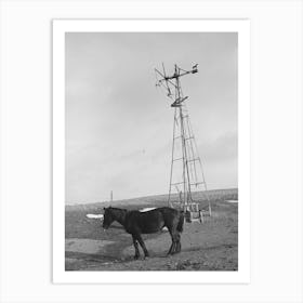 Untitled Photo, Possibly Related To Blind Horse And Broken Windmill On Glen Cook S Farm Near Smithland, Iowa By Art Print