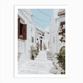 Peace Streetscape, Naxos Art Print