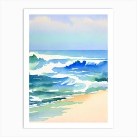 Myrtle Beach 2, South Carolina Watercolour Art Print