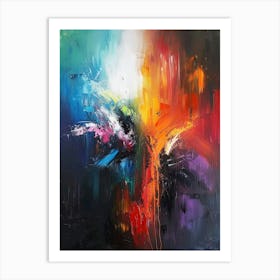 Abstract Painting explosion Art Print