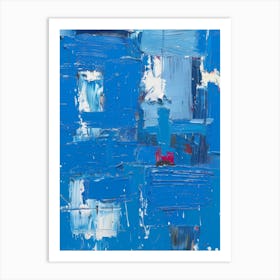 Abstract Blue Painting 27 Art Print