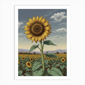 Sunflower 12 Art Print