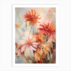 Fall Flower Painting Gaillardia 2 Art Print