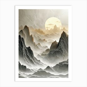 Asian Landscape 3 Art Print