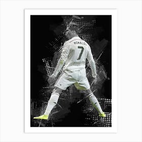 Cristiano Ronaldo 4 Art Print