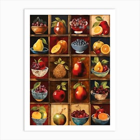 Fruit Bowls Art Print