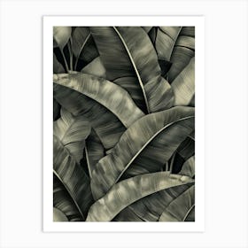 Banana Leaves Wallpaper 2 Art Print