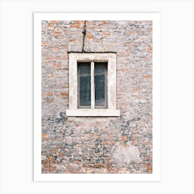 Window & Old Brick Wall // The Netherlands // Travel Photography Art Print