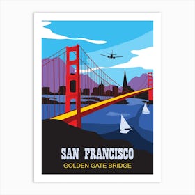 San Francisco, Golden Gate Bridge Art Print