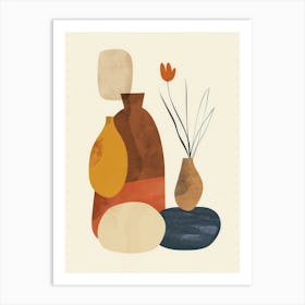 Cute Objects Abstract Illustration 8 Art Print