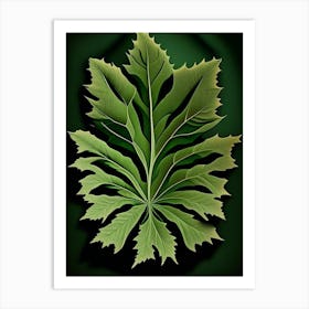 Wormwood Leaf Vibrant Inspired 1 Art Print