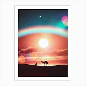 The Eye Of The Burning Desert Art Print