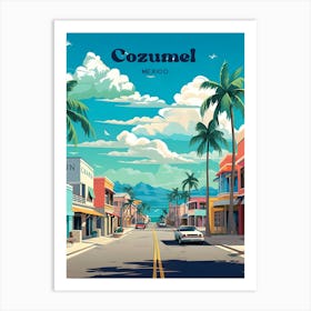 Cozumel Mexico Oceanview Travel Art Art Print