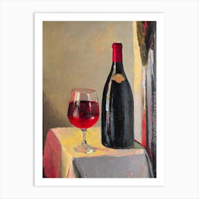 Gamay Rosé 1 Oil Painting Cocktail Poster Art Print