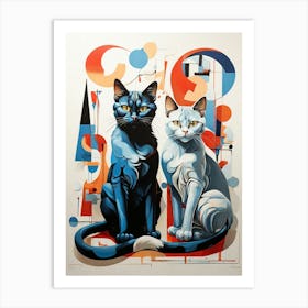 Cat Lovers 3 Art Print