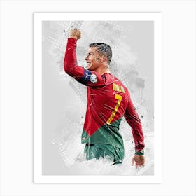 Cristiano Ronaldo Portugal Goal Art Print