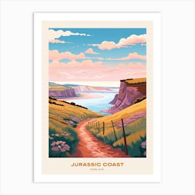 Jurassic Coast England Hike Poster Art Print