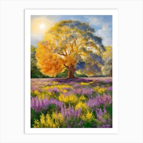 Tree In A Field 5 Art Print