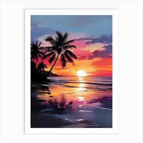 Sunset Painting 2 Art Print