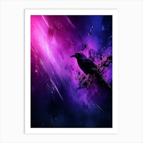 Crow art 1 Art Print