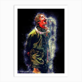 Spirit Of Liam Gallagher S Oasis Band 1 Art Print