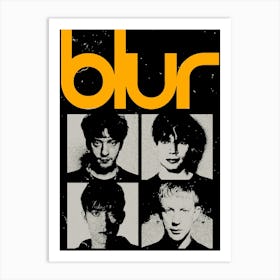 Blur band music 5 Art Print
