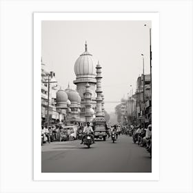Delhi, India, Black And White Old Photo 3 Art Print