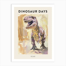 Roar Dinosaur Poster Art Print