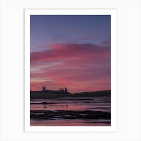 Sunset At Edinburgh Castle Art Print
