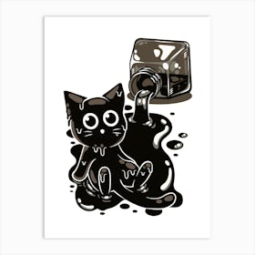 Ink Kitty Art Print