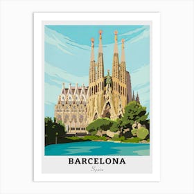 Sagrada Familia Barcelona Travel Art Print