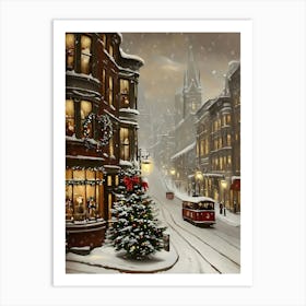 Christmas In The City 1 Art Print