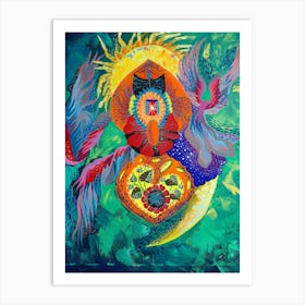 Surrealism tree of life Art Print