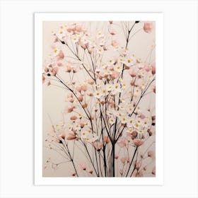 Flower Illustration Gypsophila Babys Breath 5 Art Print