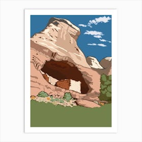 Colorado Travel Poster Landscape Art Print