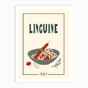 Linguine Italian Cuisine Art Print