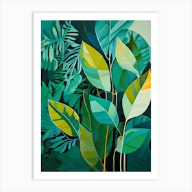 Tropical Leaves 28 Art Print