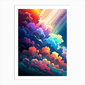 Leonardo Anime Xl Colour Shines In A Dazzling Display Of Brill 2 (3) Art Print