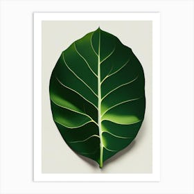 Pear Leaf Vibrant Inspired 2 Art Print