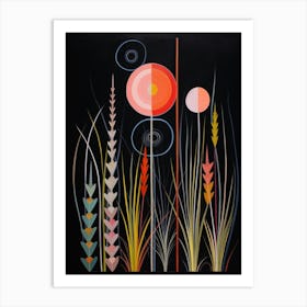 Fountain Grass 2 Hilma Af Klint Inspired Flower Illustration Art Print