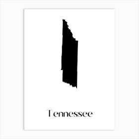 Tennessee Silhouette Art Print