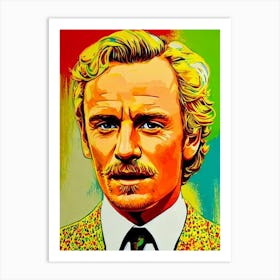 Michael Fassbender Colourful Pop Movies Art Movies Art Print